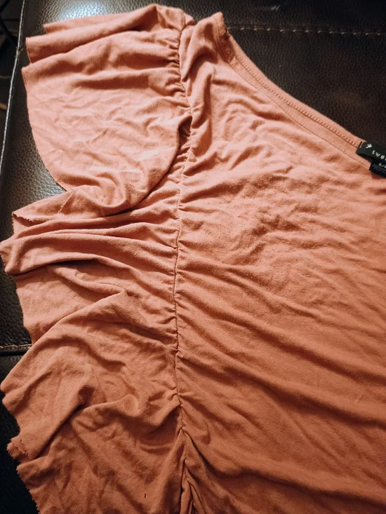 Forever 21 Rust Ruffle One-Shoulder Top - Picture 5 of 8